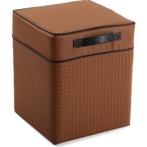 Stool Wood PU (31 x 37 x 31 cm)