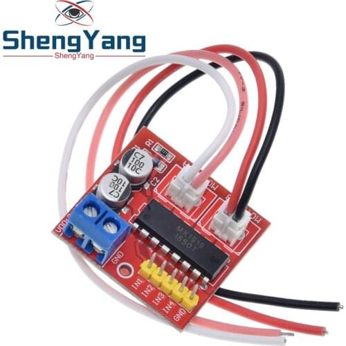 TZT 2.5A Dual bridge brushed DC motor Drive Controller Board Module for Arduino smart car robot Low power consumption MX1919