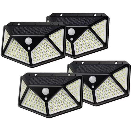 100/212 LED Solar Light Outdoor Solar Lamp PIR Motion Sensor Wall Light Waterproof Solar Powered Sunlight for Garden Decoration