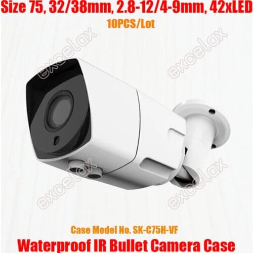 Waterproof IR Bullet Camera Case Size 75 Aluminum Alloy Varifocal Lens 42x LED Casing IP66 CCTV IP Outdoor Housing 32x38mm