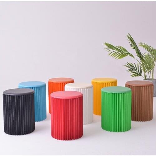 Retractable Stool Outdoor Portable Folding Chair Stable Paper Stool Camping Stools Convenient Foldable Fishing Folding Chair