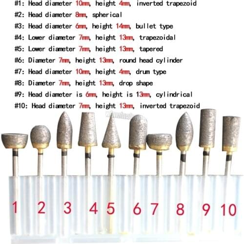 1Pc Dental Lab Diamond Fully Sintered Burs Shank 70 Coarse Grit Durable Grind or Polish Smoothly