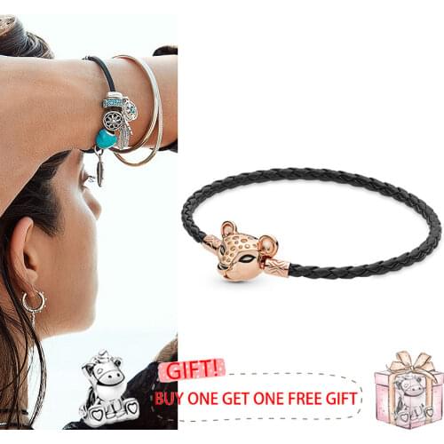 100% 925 брелок Silver Pan Bracelet Shining Lion Princess Button Pan Bracelet Fit European Charm Bracelets Women Jewelry