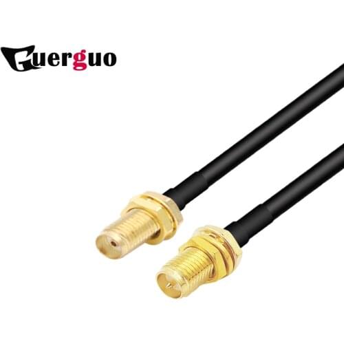 2PCS RG58 Coaxial Cable 50ohm RP SMA Female to SMA Female Jack WiFi Antenna extension cable SMA Connector Adapter Pigtail Cable