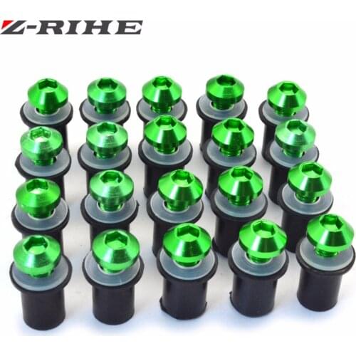 20X 5MM Universal Windscreen Bolts Screws Windshield Screw Kit for KAWASAKI Z1000SX NINJA 1000 Z1000 ZX1400 ZX14R ZZR1400 z 800