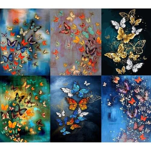 5D DIY Diamond Painting Colorful Butterfly 3 Diamond Cross Stitch Exquisite Handmade Home Decoration Ornaments Can Be Customized