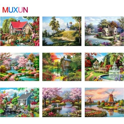 5D Diy New Arrivals Diamond Painting Landscape Diamond Embroidery Beautiful Diamond Mosaic Paintings Charming Landscapes 9Jm05