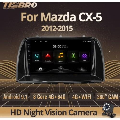 TIEBRO 2DIN Android 9.0 Car Radio Multimedia Video Player For Mazda CX-5 2012-2015 Car Radio Navigation GPS 2 Din Dvd Player
