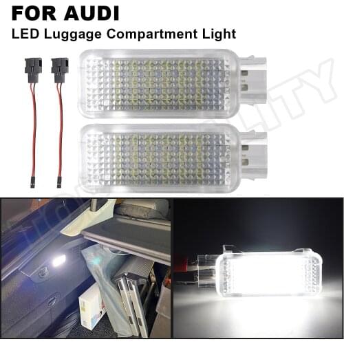 For Audi A6 S6 C6 A3 8P A4 B6 B7 B8 S4 A5 S5 C5 A8 S8 Q5 Q7 R8 TT A1 A2 LED Door Courtesy Footwell Light Trunk Luggage Boot Lamp