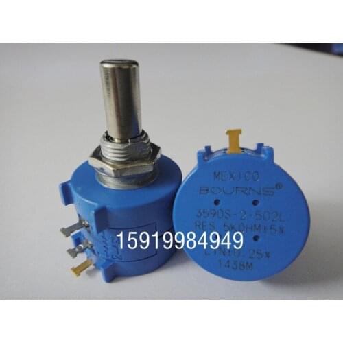 Imported 2W precision multi-turn potentiometer adjustable resistance 3590S-2-502L 5k switch