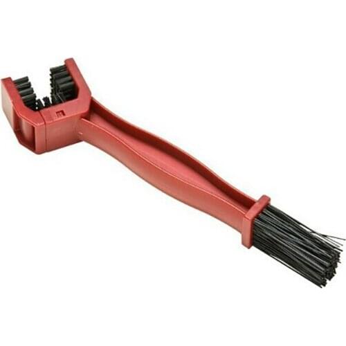 RED Motorcycle Bicycle Chain Brush Motocross Crank set Brush Cleaner cycling Brake Remover motorbike Cleaning tool