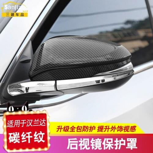 FOR Toyota Highlande 2015 2016 2017 2018 2019 2020 High-quality ABS Chrome Rearview Lens Cap Decoration Cover ,Car-Styling