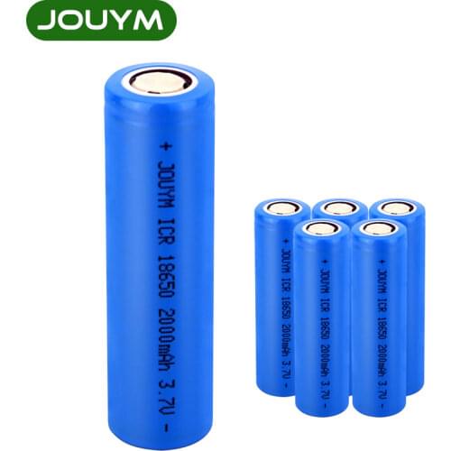 1-10PCS 2000MAH 3.7V 18650 Rechargeable Battery Lithium Batteries High Performance Li-ion Cell