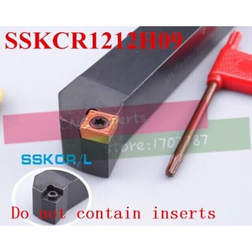 SSKCR1212H09 12*12mm Metal Lathe Cutting Tools Lathe CNC Machine Turning Tools External Turning Tool Holder S-Type SSKCR