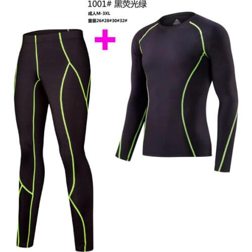 Fitness Skirt Men 's Basketball Running Training Clothes Stretch Shrink Skincare Sports Tights Long Sleeve Pants Set