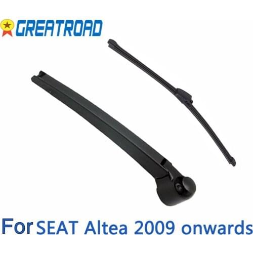 Wiper 13" Rear Wiper Blade & Arm Set Kit For SEAT Altea 2009 onwards Windshield Windscreen Rear Window