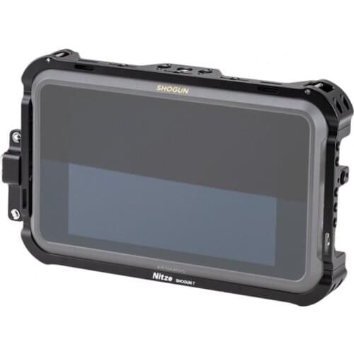 NITZE 7 MONITOR CAGE FOR ATOMOS SHOGUN 7 WITH HDMI-compatible CABLE CLAMP - TP-SHOGUN 7