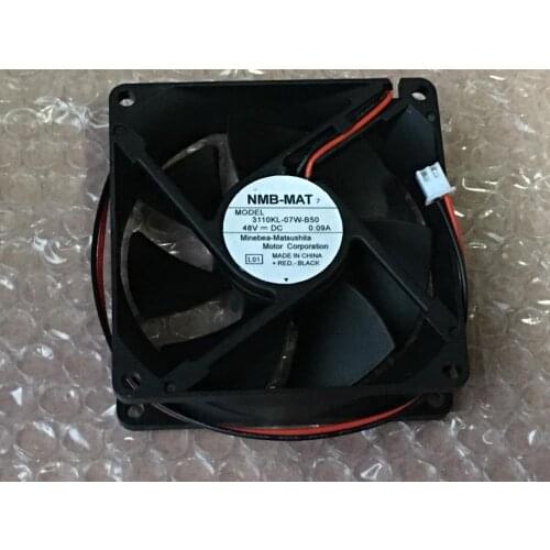 NMB-MAT 3110KL-07W-B50 L01 DC 48V 0.09A 80x80x25mm 2-wire Server Cooling Fan