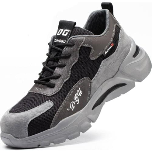 New Work Boots Safety Steel Toe Shoes Men Work Sneakers Puncture Proof Boots Safety Shoes Men Industrial Shoes Security Boots