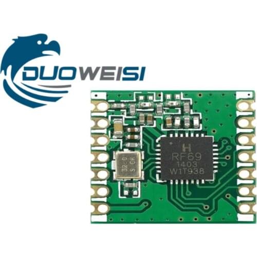 RFM69C | RFM69CW | FSK Wireless Transceiver Module SX1231 13DB 433mhz/868mhz/915mhz SPI16 * 16mm
