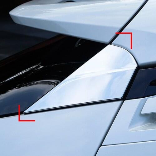 2PCS/SET Automobile rear window triangle ABS decorative patch For Toyota C-HR CHR 2017 2018