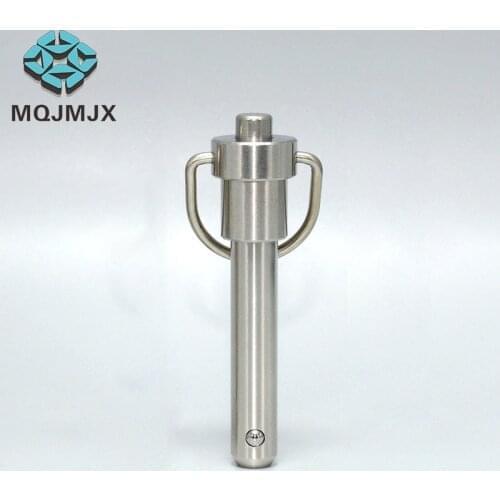 MQJMJX Dia 5mm Ball Lock Pins Stianless Steel Quick Release Pin with Ring Handle Length 10mm/15mm/20mm/30mm/40mm/50mm