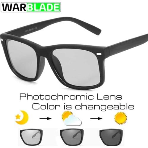 Cycling Driving Mens Photochromic Polarized Sunglasses Vintage Eyewear for Men Women Coating Points UV400 Male Sun Glasses 1030