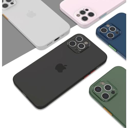 Super Thin Matte Phone Case For iPhone 12 Pro Max Case For iPhone 11 Case For iPhone 12 11 Pro XS XR Max Mini 7 8 Plus Cover