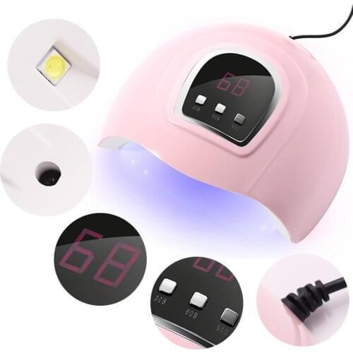 Nail Salon 120W Super Fast-drying Nail Lamp LED Nail Dryer Two Hand 4 Timing Mode Curing All Gels With Motion Sensing UV Lamp