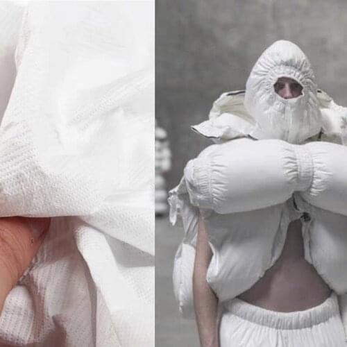 Soft Tyvek Washing breathe Paper White Thin Tearing Resistant waterproof DIY bags coat Graffiti Art Craft Paper Designer Fabric