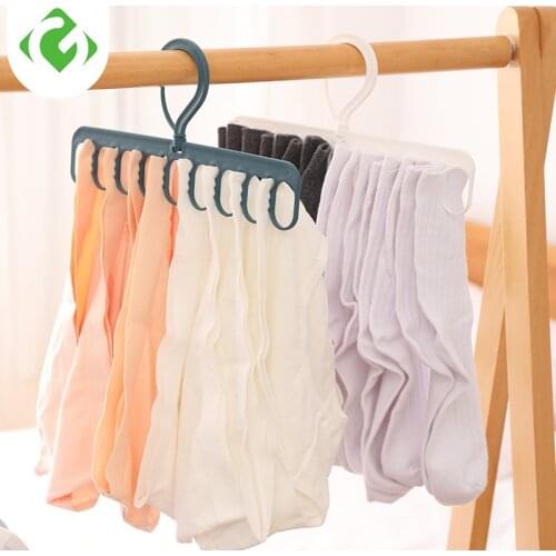 9-hole Clothes hanger organizer Space Saving Hanger multi-function folding magic hangers drying Racks Scarf clothes Storage