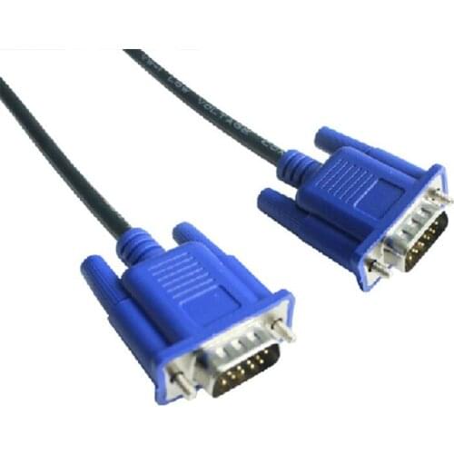 VGA High-Quality Black 1.5M Male to Male 3 +5 VGA Line High-Definition Computer Projector Monitor Video Cable
