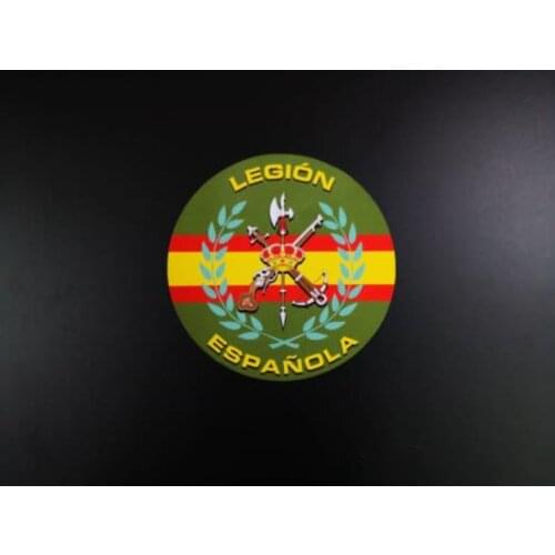 Spanish Army Spanish LEGION sticker vinyl for car, helmet, motorcycle (8 cm diameter) glued normal or inverted