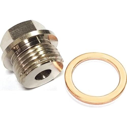 Exhaust Temp Temperature Sensor Adapter M18x1.5 18mmx1.5 1/8NPT PT 6.47mm Hole