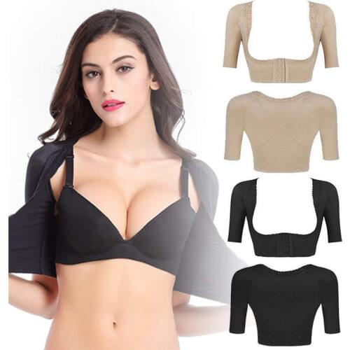Women Back Corrector Upper Arm Shaper Body Compression Sleeve Top Shapewears