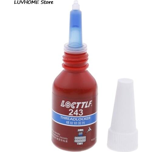 1pc 10ml Screw Glue Thread Locking Agent Anaerobic Adhesive 243 Glue Oil Resistance Fast Curing For All Kinds Of Metal Thread