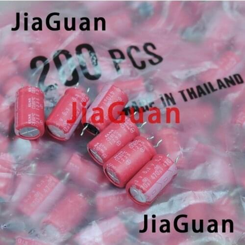 10pcs NEW ELNA Cerafine 6.3V470UF 10X16MM 470uf/6.3v audio electrolytic capacitor ROA 470UF 6.3V Frosted Red Robe 6.3v 470uf