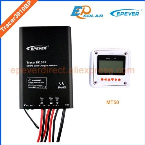 15A regulator with MT50 remote meter,MT50 not apply for lithium Battery setting,EPEVER MPPT Solar panels Tracer3910BP