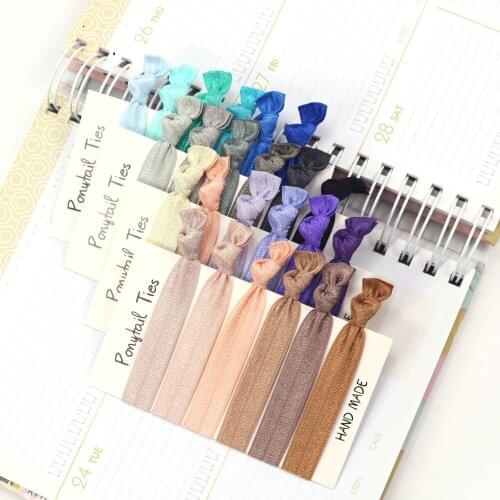 30 sets /lot, Womens Girls Hair Accessories, Elastic Hair Ties - Yoga Hair Ties Ponytail Holder