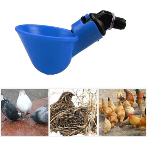Pigeon Automatic Nipple Drinking Cup Quail Bird Chicken Drinker Bowl Backyard Bird Coop Poultry Feed Hanging Water Cups Tools