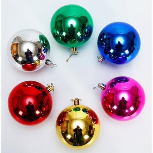 3-12CM Cheap Christmas Shiny Ball Decoration Christmas Tree Balls Ornament Christmas Tree Pendant Hanging Balls Xmas Balls 6PCS