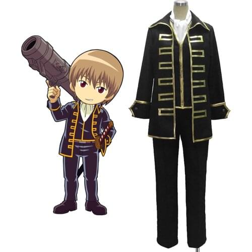 Gintama Okita Sougo Cosplay Costume Tailor Made