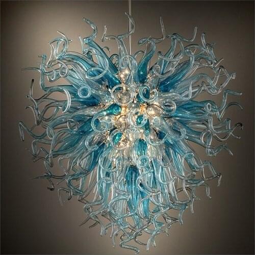 Dale Chihuly Style Handmade Blown Murano Glass Chandeliers Flower Designed for Villa Decor