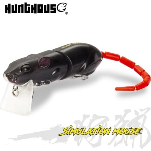 Artificial Fishing Lure Plastic Mouse Lure Swimbait Rat Bait Fishing Lure With Hook Fishing Tackle minnow crankbaits