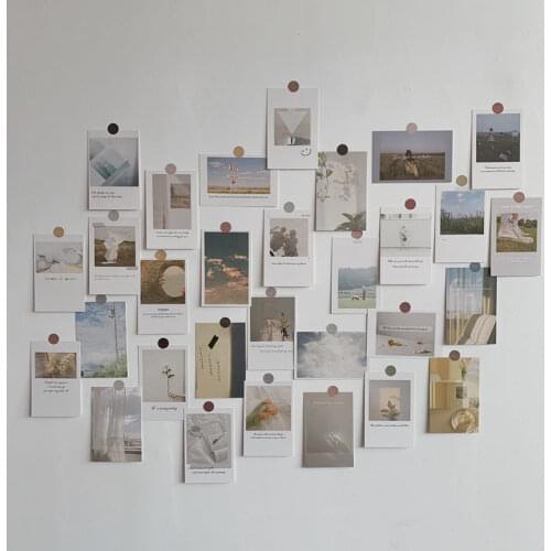 Ins Style Photo Wall Card Rich Art Wall Stickers Student Bedroom Bedroom Creative Wall Background Wall Female