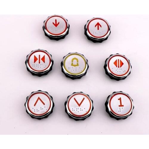 5pieces P366081C104 Elevator Button Red light for ShanghaiMitsubishi Elevator Parts AQ1H1302