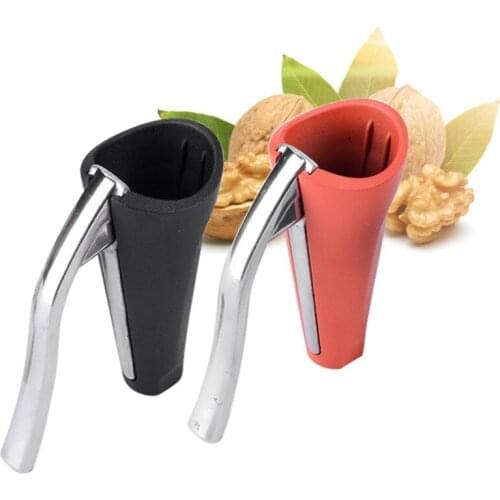 Creative Multifunctional Walnut Sheller Nutcracker Peeled Pine Nut Cracker Pliers Funnel Frosted Grip Kitchen Opening Tools