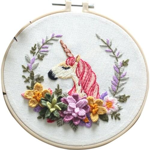 DIY Ribbons Embroidery For Beginners Practical Kits Needlework Floral Cross Stitch Wall Painting Art Home Decor Set