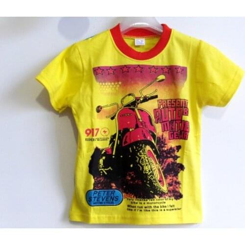 Summer style New 4pcs/lot baby boy girl Christmas motorbike t-Shirt cartoon Kids Children Summer Short clothes