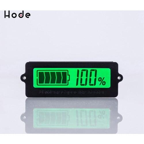 LY6W 12V Lead-acid Lithium Blue LCD Voltmeter Meter Battery Capacity Tester Indicator Monitor Analyzer